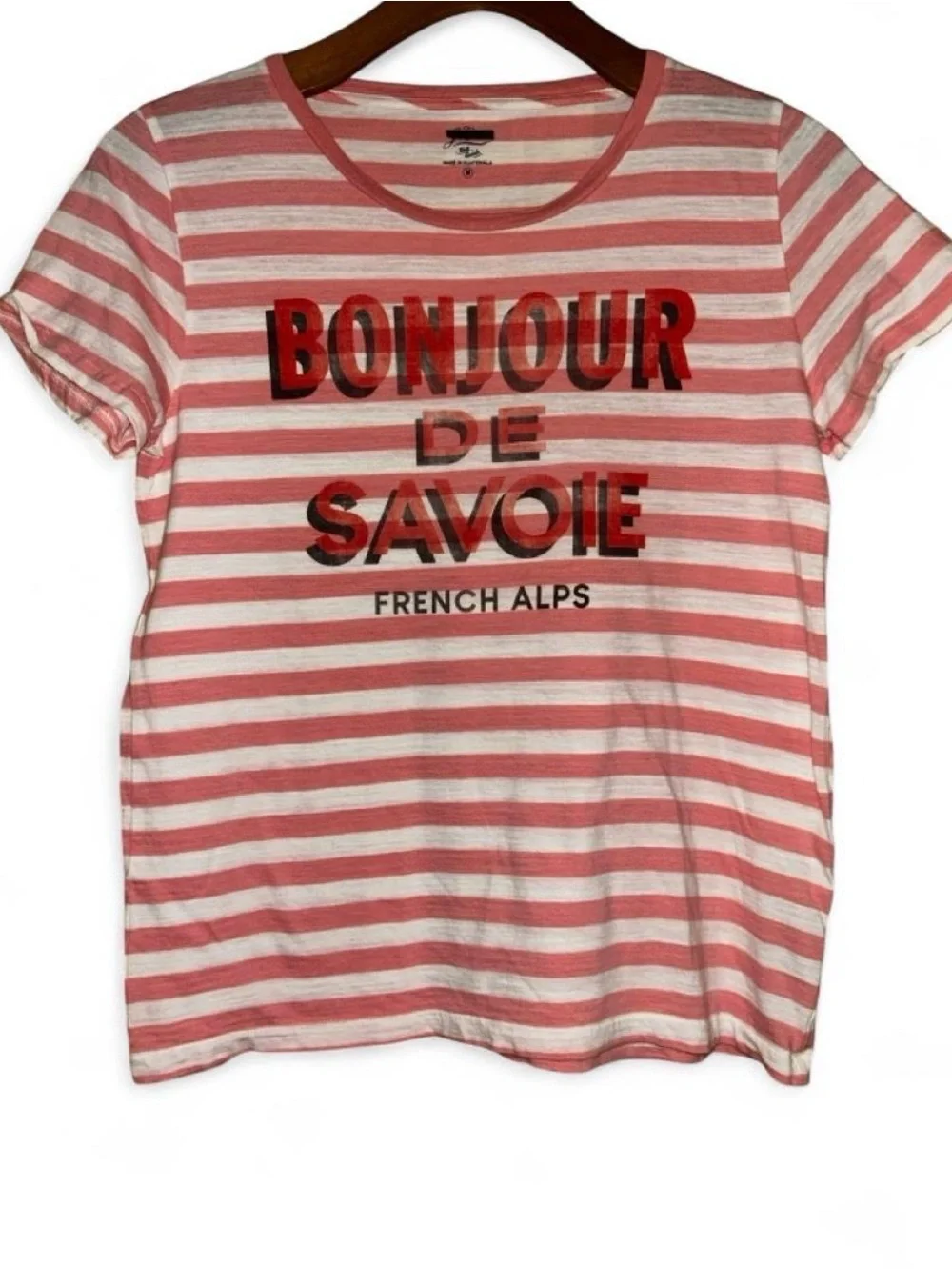 J. Crew Striped 'Bonjour De Savoie' Short Sleeve Tee